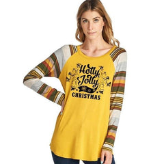 Feitong Christmas T-shirt Women Autumn