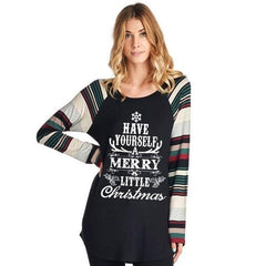 Feitong Christmas T-shirt Women Autumn