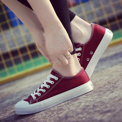 2018 New white canvas sneaker shoes